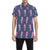 SeaHorse Pink Pattern Print Design 02 Men's Short Sleeve Button Up Shirt