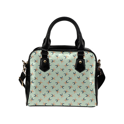 Windmill Pattern Print Design 02 Shoulder Handbag