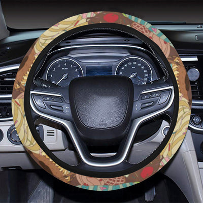 Cupcake Pattern Print Design CP01 Steering Wheel Cover with Elastic Edge