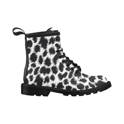 Cheetah Black Print Pattern Women's Boots