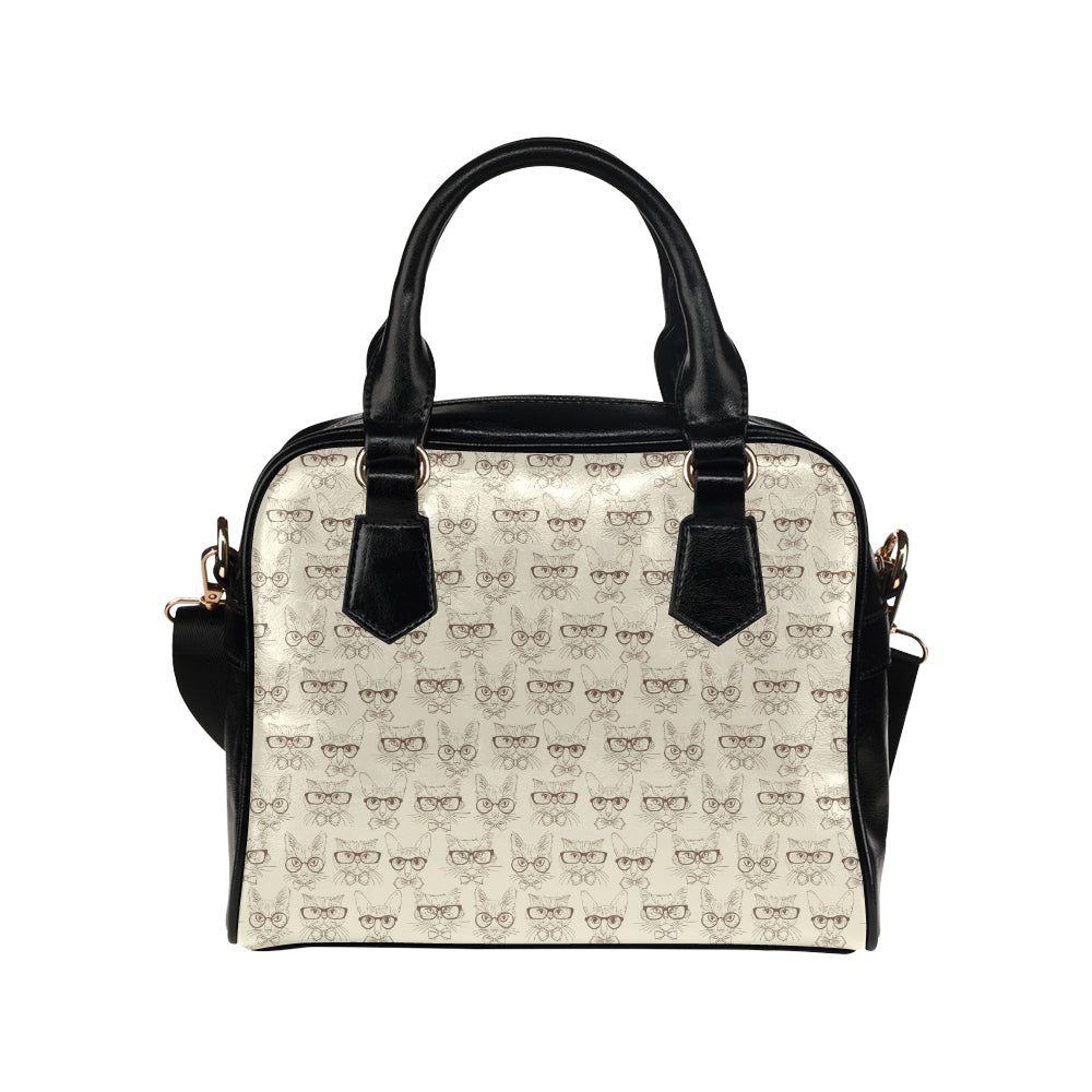 Cat Pattern Print Design 02 Shoulder Handbag
