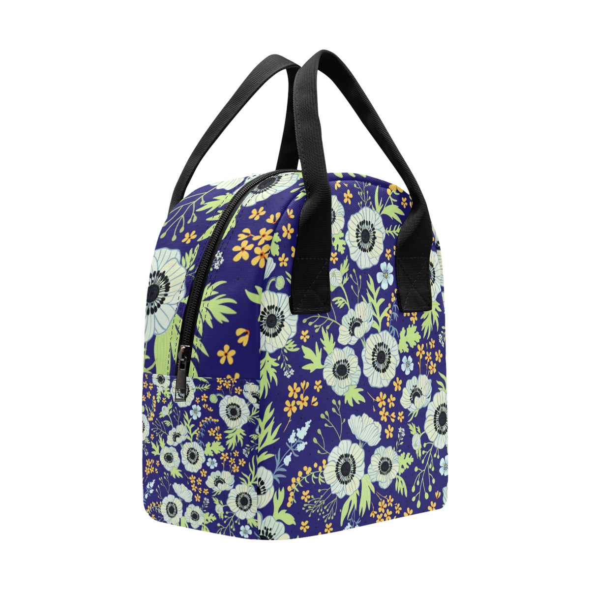 Anemone Pattern Print Design AM06 Insulated Lunch Bag