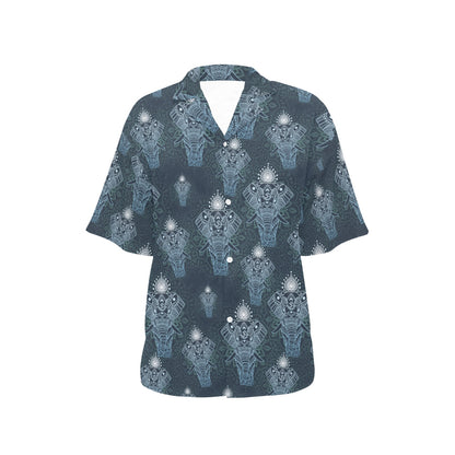 Elephant Mandala Women's Hawaiian Shirt