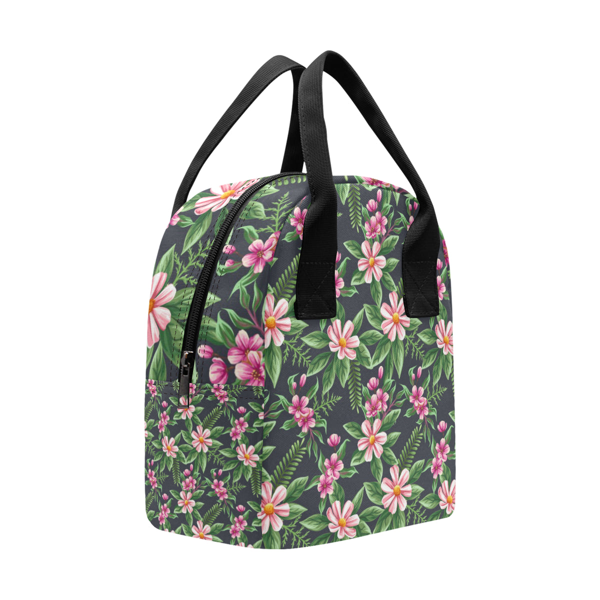 Summer Floral Pattern Print Design SF010 Insulated Lunch Bag