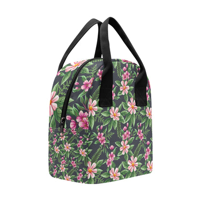 Summer Floral Pattern Print Design SF010 Insulated Lunch Bag