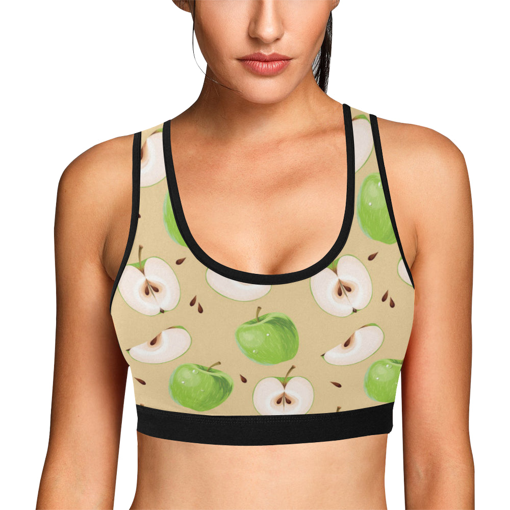 Apple Pattern Print Design AP07 Sports Bra