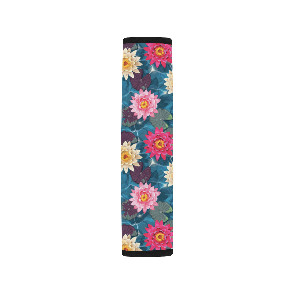 Water Lily Pattern Print Design WL05 Car Seat Belt Cover