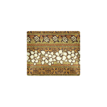 Hawaiian Themed Pattern Print Design H015 Men's ID Card Wallet