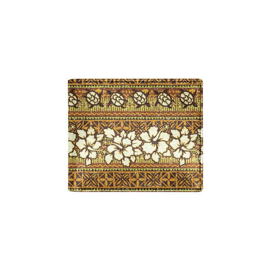Hawaiian Themed Pattern Print Design H015 Men's ID Card Wallet