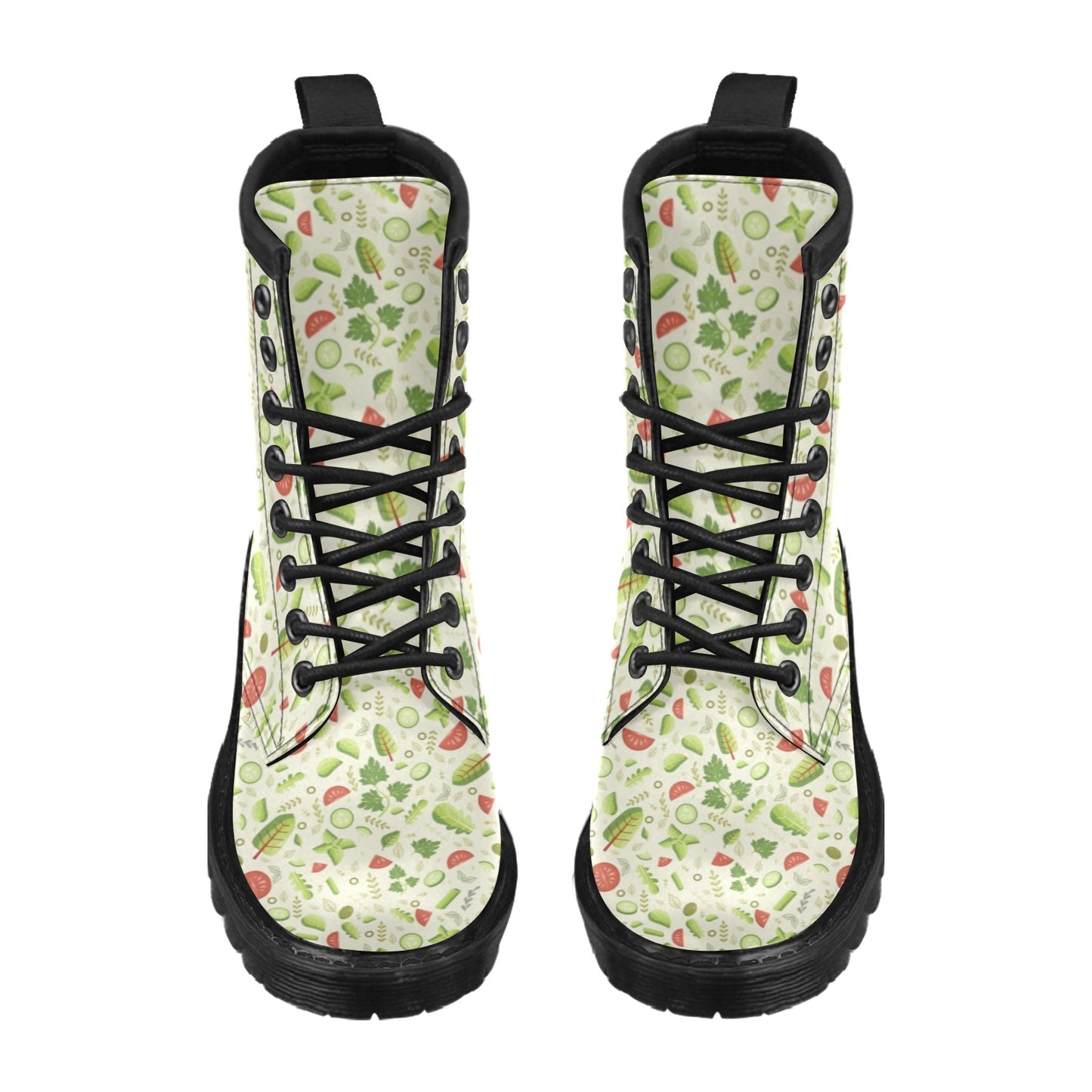 Salad Vegetable Print Design LKS302 Women's Boots
