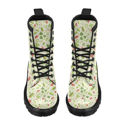 Salad Vegetable Print Design LKS302 Women's Boots