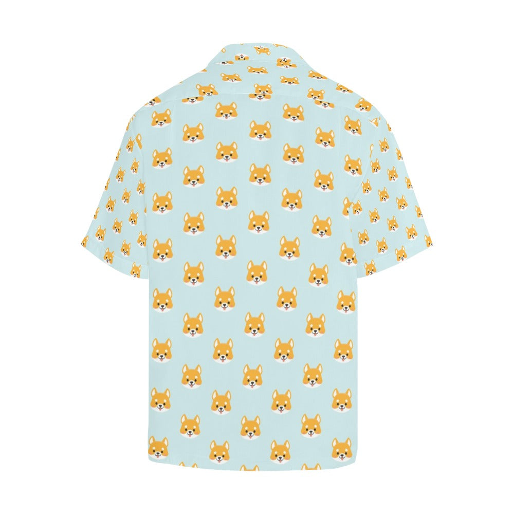 Shiba Inu Print Design LKS301 Men's Hawaiian Shirt