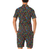 Music Note Colorful Themed Print Men's Romper