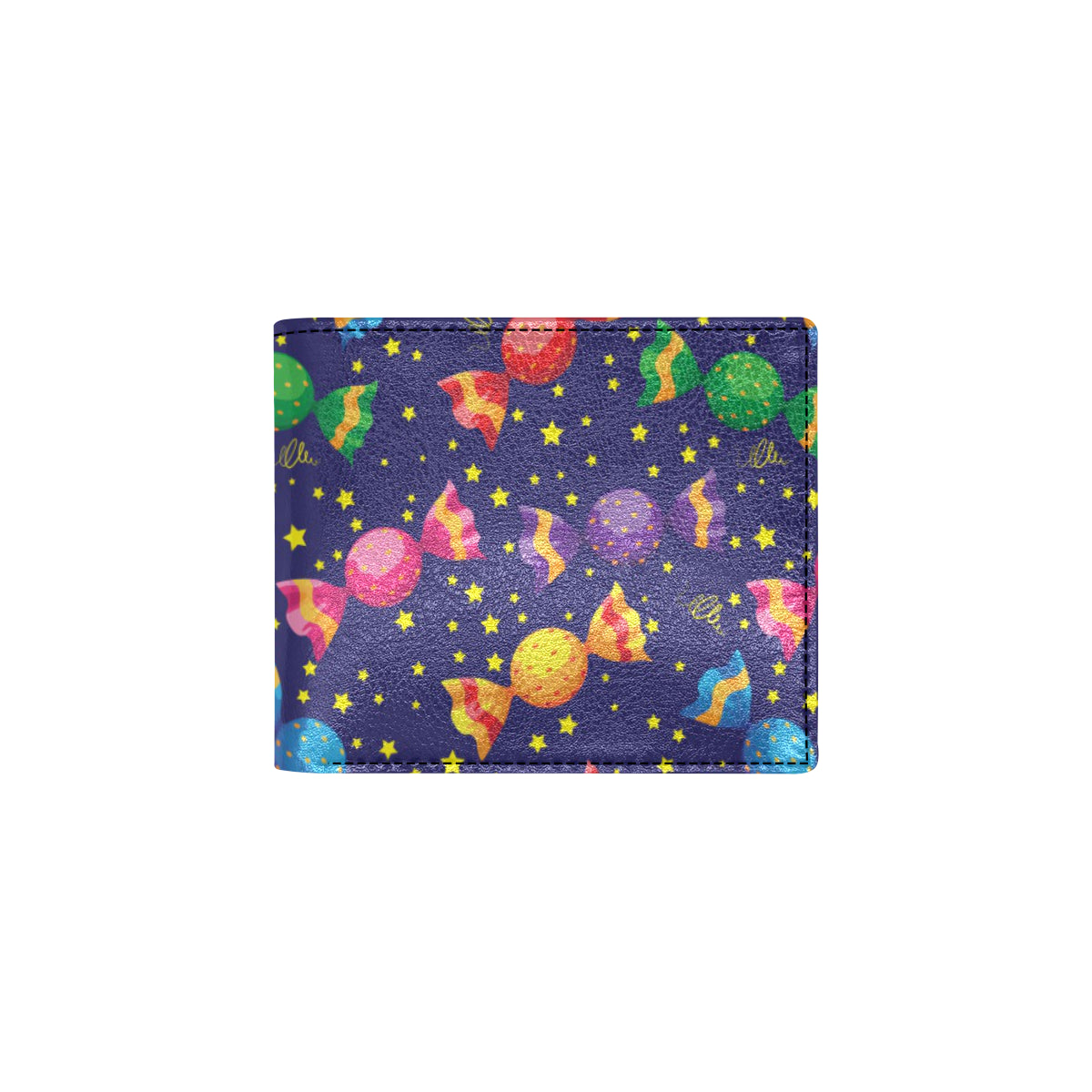 Candy Pattern Print Design CA06 Men's ID Card Wallet