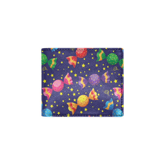 Candy Pattern Print Design CA06 Men's ID Card Wallet