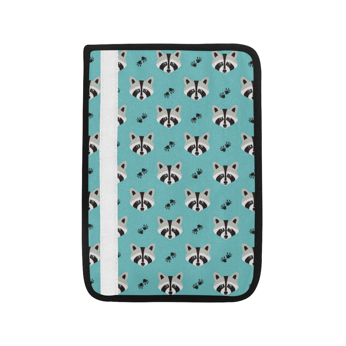 Raccoon Pattern Print Design A01 Car Seat Belt Cover