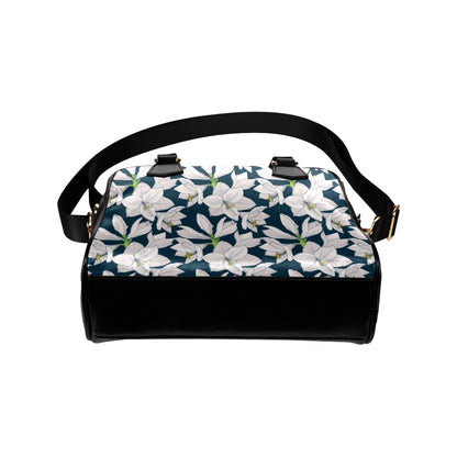 Amaryllis Pattern Print Design 01 Shoulder Handbag