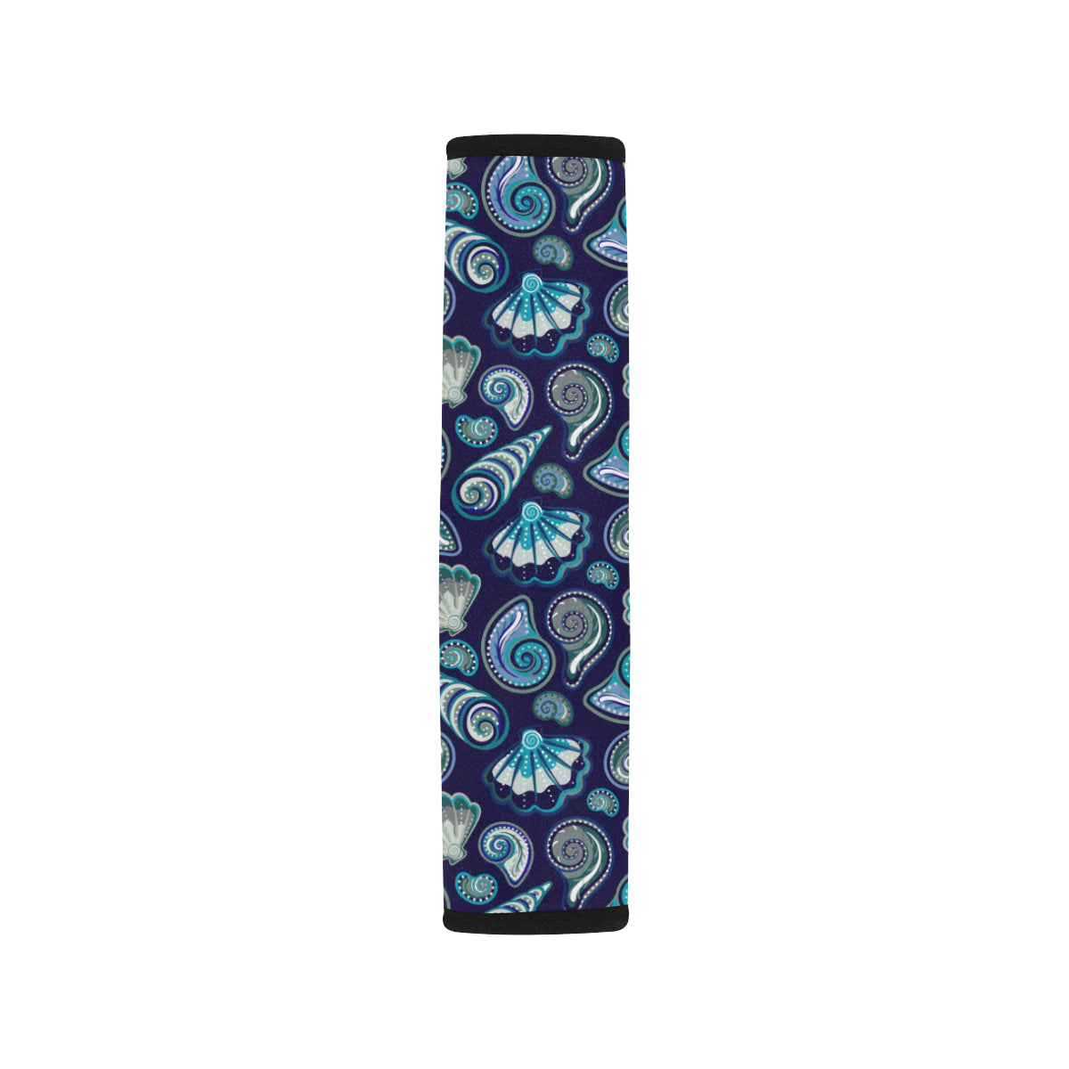 Beach Seashell Blue Print Car Seat Belt Cover