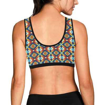 Aztec Pattern Print Design 01 Sports Bra