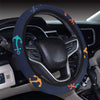 Anchor Pattern Print Design 05 Steering Wheel Cover with Elastic Edge