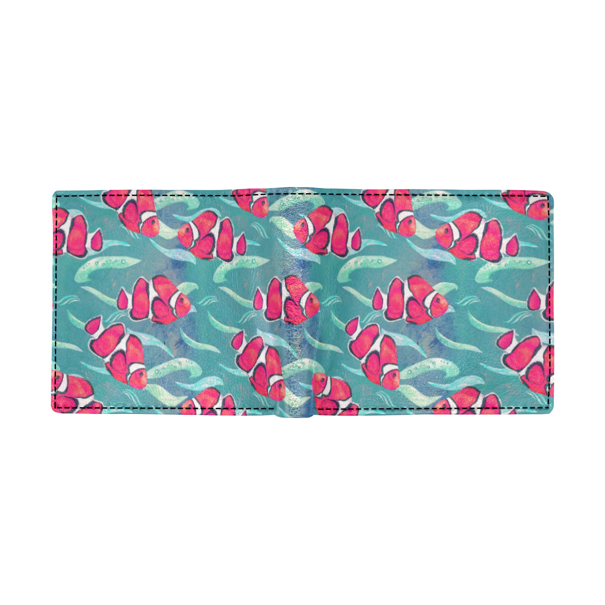 Clownfish Pattern Print Design 02 Men's ID Card Wallet