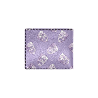 Acting Mask Pattern Print Design 05 Men's ID Card Wallet