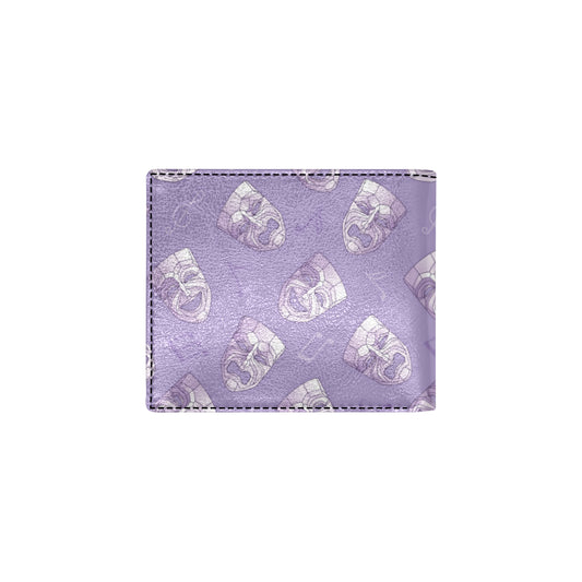 Acting Mask Pattern Print Design 05 Men's ID Card Wallet