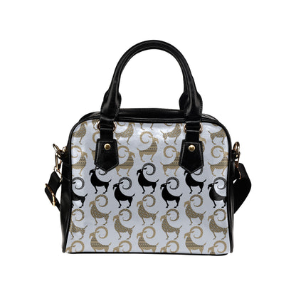 Goat Pattern Print Design 03 Shoulder Handbag