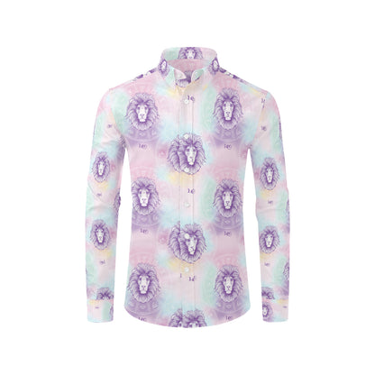 Leo Pattern Print Design 03 Men's Long Sleeve Shirt