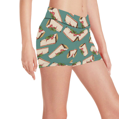 Cheesecake Pattern Print Design CK02 Yoga Shorts