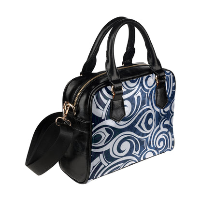 Maori Pattern Print Design 01 Shoulder Handbag