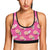 Beach Top View Umbrella Theme Sports Bra