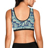 Fern Leave Summer Print Pattern Sports Bra