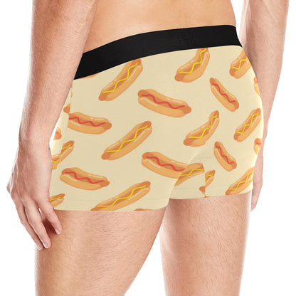 Hot Dog Pattern Print Design 05 Men's Boxer Briefs