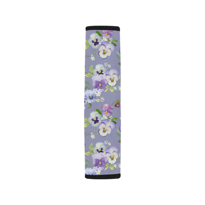 Pansy Pattern Print Design PS05 Car Seat Belt Cover