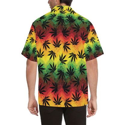 Rasta Pattern Print Design A02 Men's Hawaiian Shirt