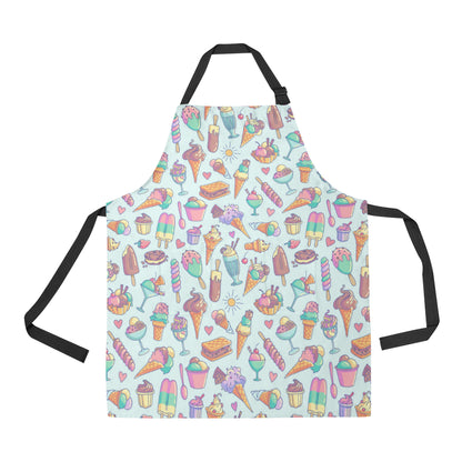 Ice Cream Pattern Print Design IC02 Apron with Pocket