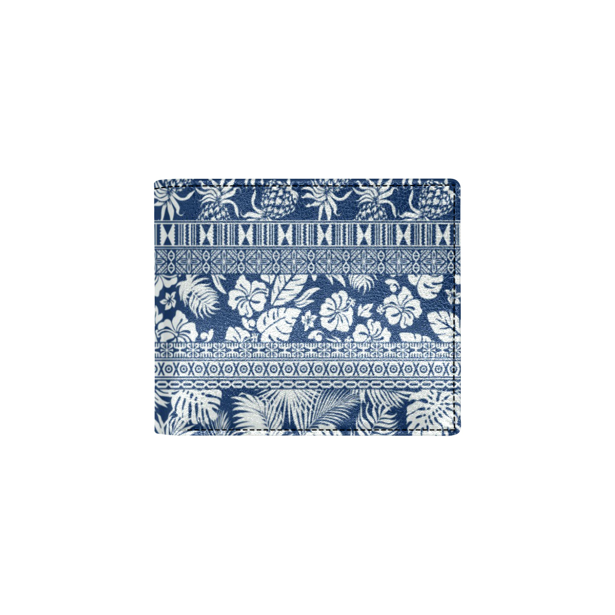Hawaiian Themed Pattern Print Design H020 Men's ID Card Wallet