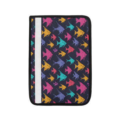Angelfish Colorful Pattern Print Design 03 Car Seat Belt Cover