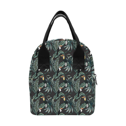 Rainforest Pattern Print Design RF06 Insulated Lunch Bag