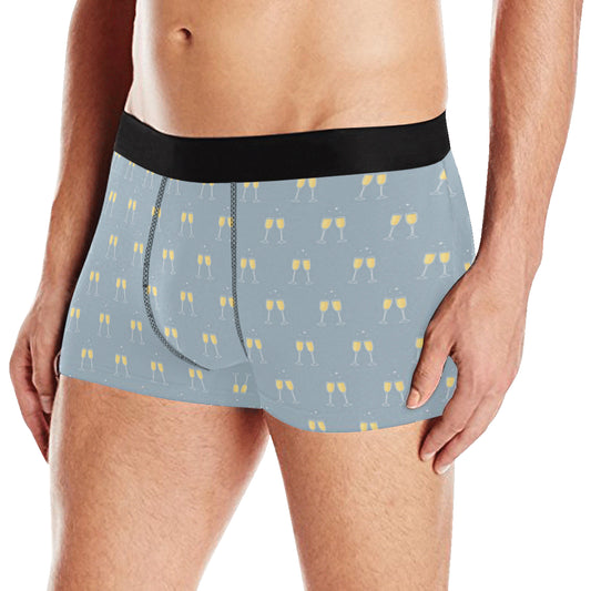 Champagne Pattern Print Design 03 Men's Boxer Briefs