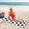 Soccer Ball Texture Print Design LKS303 Beach Towel 32" x 71"