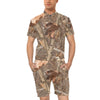 Camo Realistic Tree Forest Autumn Print Men's Romper