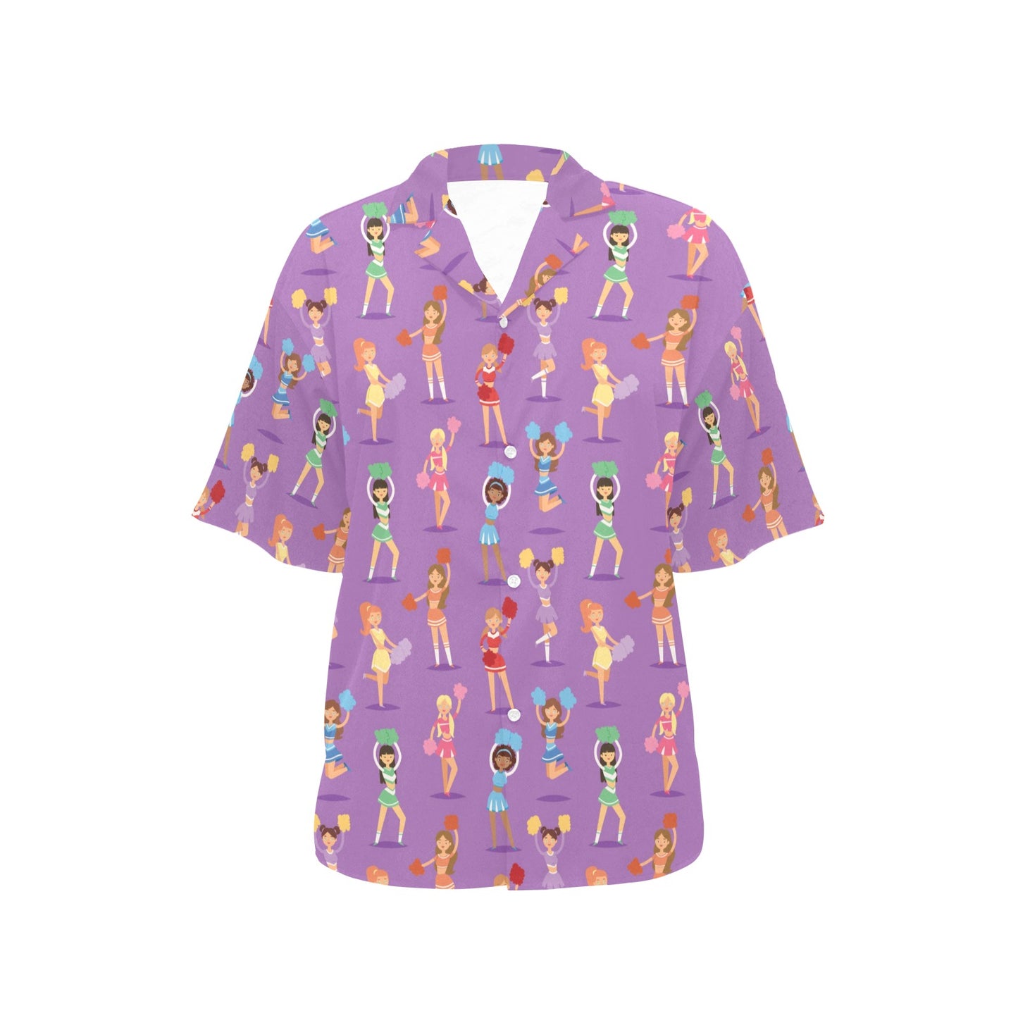 Cheerleader Pattern Print Design 02 Women's Hawaiian Shirt