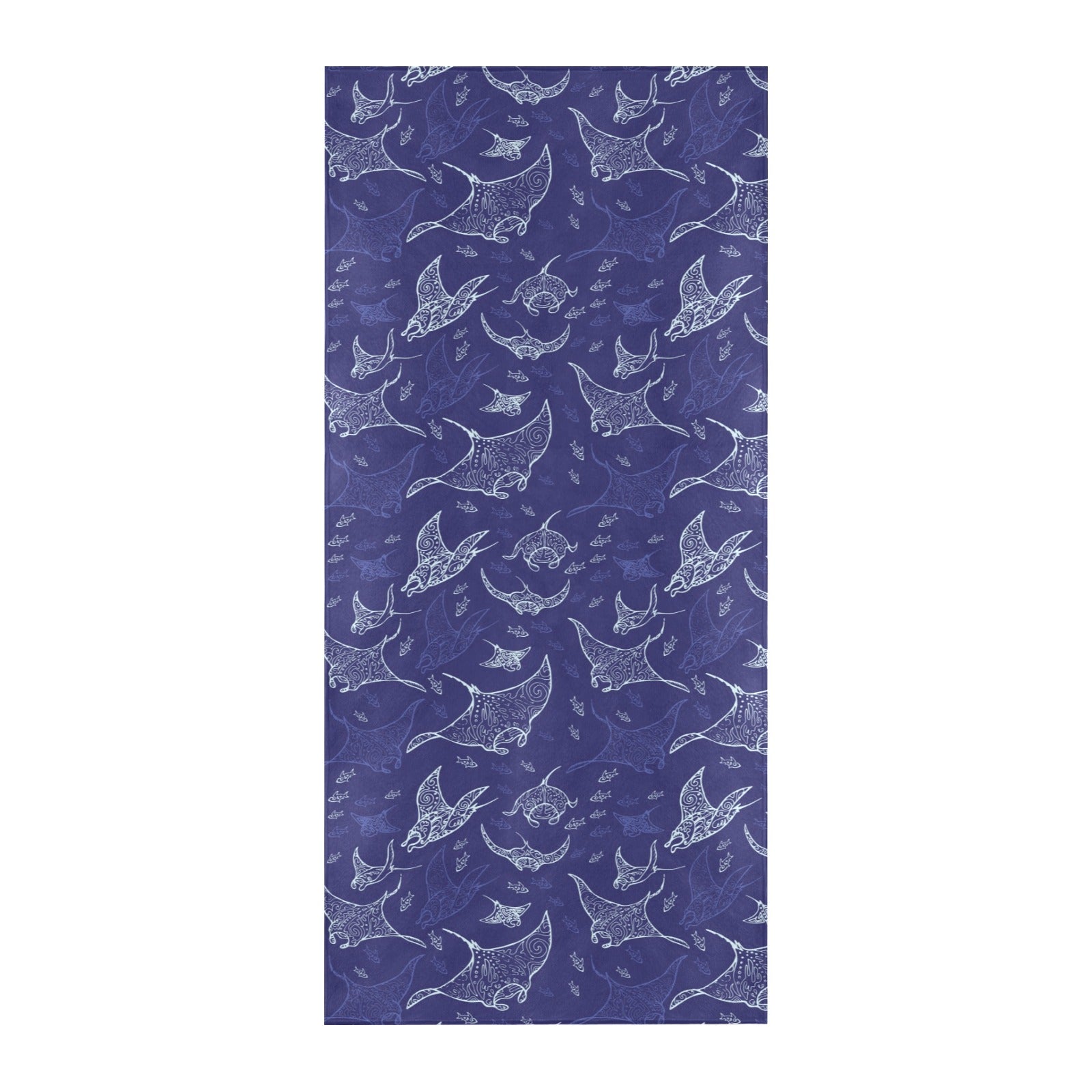 Manta Ray Print Design LKS401 Beach Towel 32" x 71"