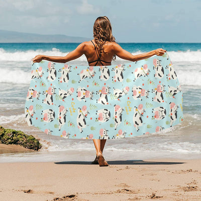 Cattle Print Design LKS403 Beach Towel 32" x 71"