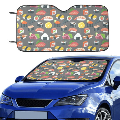 Sushi Print Design LKS302 Car front Windshield Sun Shade