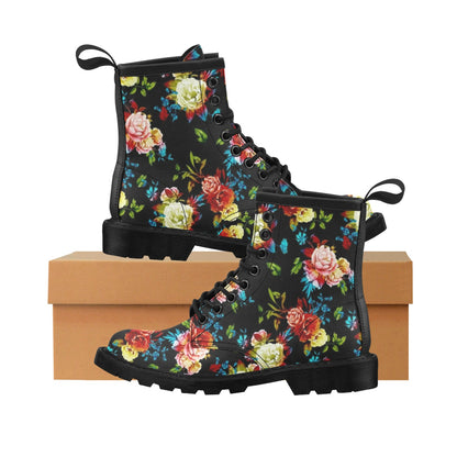 Peony Pattern Print Design PE07 Women's Boots