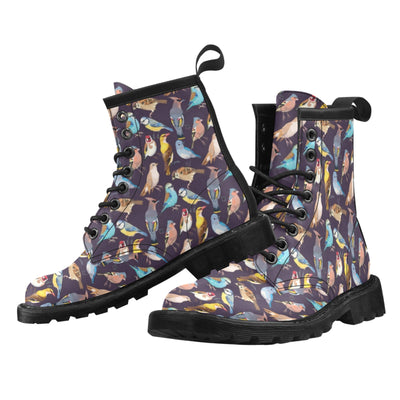 Bird Cute Print Pattern Women's Boots