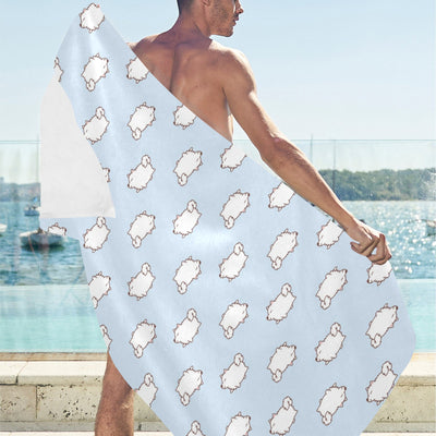 Samoyeds Print Design LKS301 Beach Towel 32" x 71"